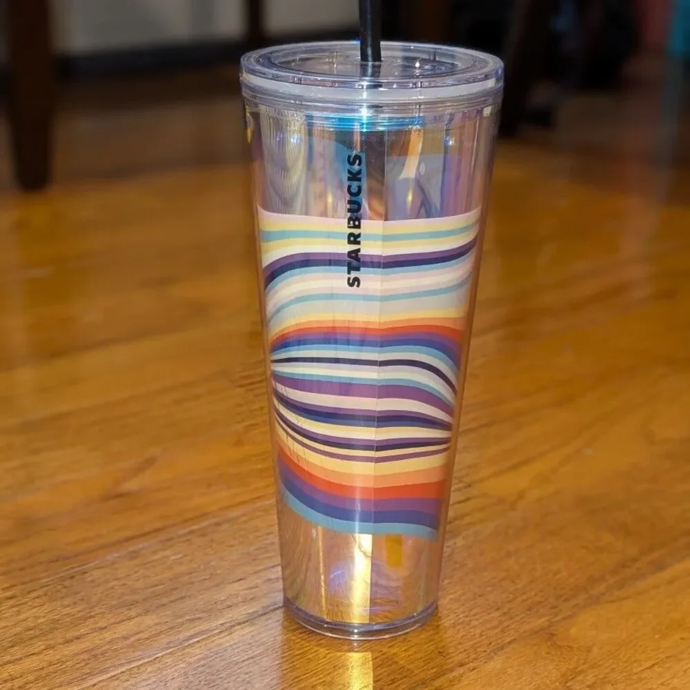 Starbucks PRIDE Rainbow Venti Cold‎ Venti Coffee Tumbler Cup